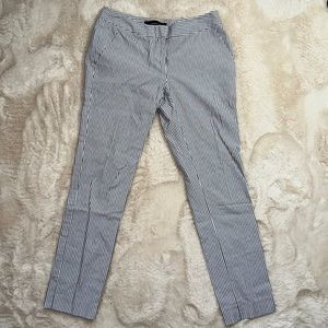 Amanda+Chelsea Pinstripe Cotton Dress Pants